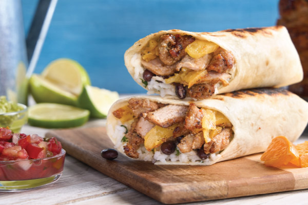 Al Pastor Pork Burrito